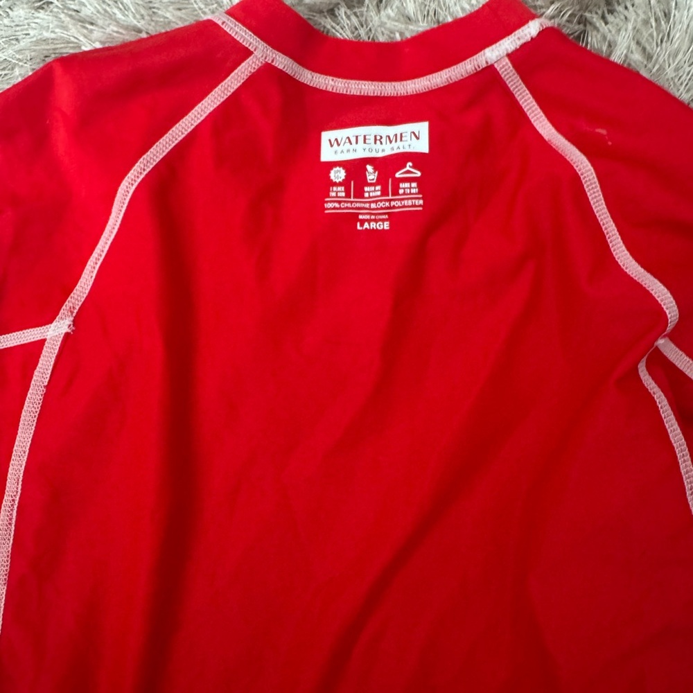 Watermen Red Rash Guard